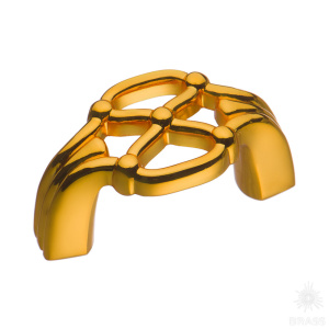 357032MP11 Ручка скоба, глянцевое золото 32 мм