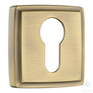 9164 MP30 CYLINDER ROSETTE Накладка с цилиндрическим отверстием для ключа, состаренная латунь (комп)