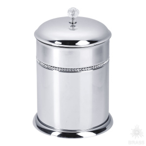 3512-71-005 Ведро, латунь с кристаллами Swarovski, глянцевый хром